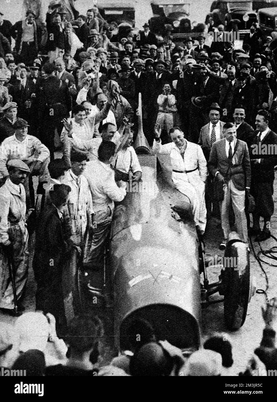 Malcolm Campbell e "Blue Bird II" Foto Stock