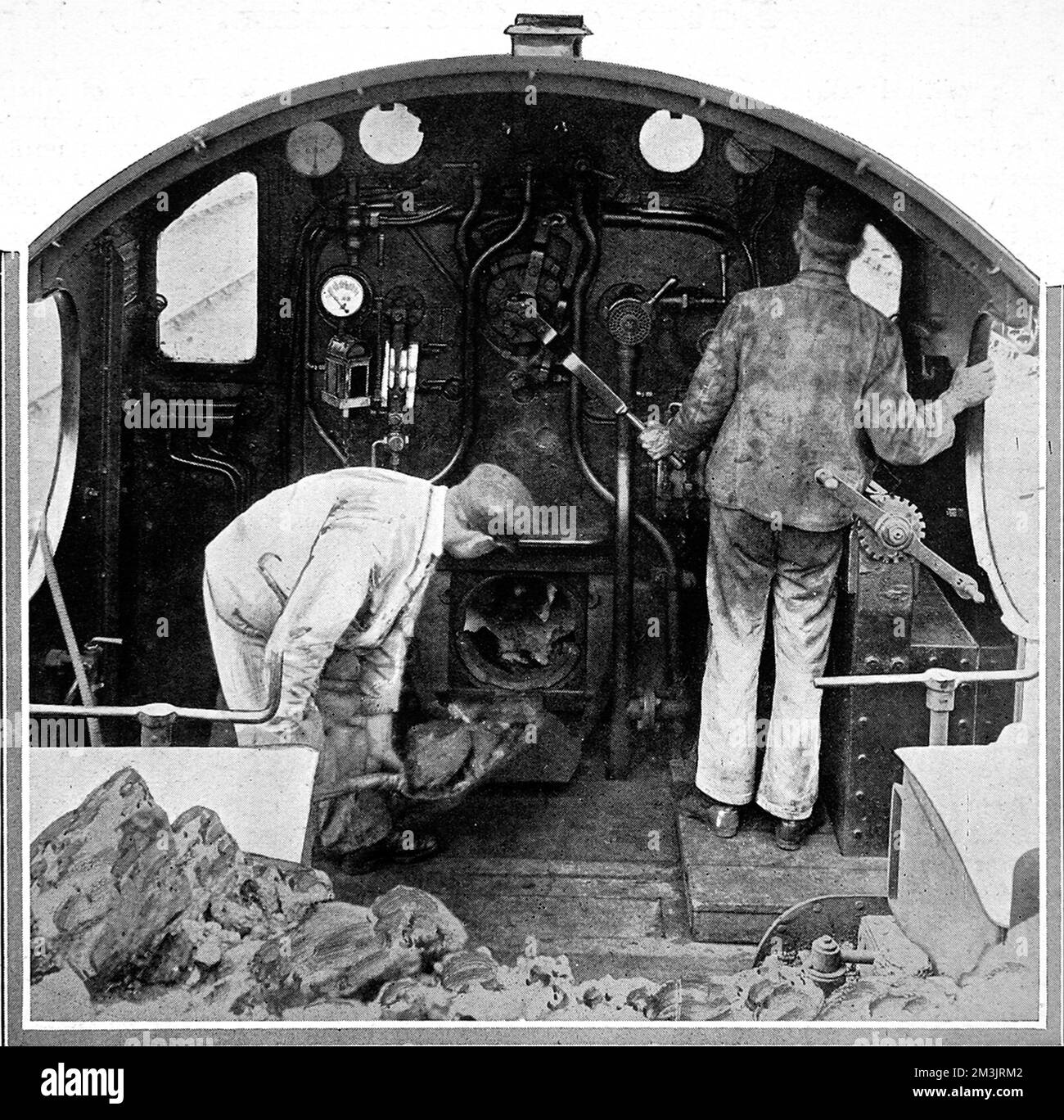 Due autisti nel taxi del Saint Bartholomew Foto Stock