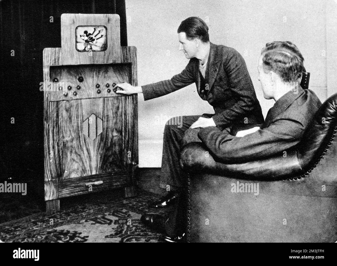 Televisione nel comfort di casa tua. Foto Stock
