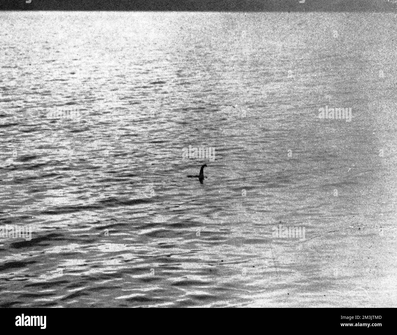 Un'immagine infame del mostro di Loch Ness. Foto Stock
