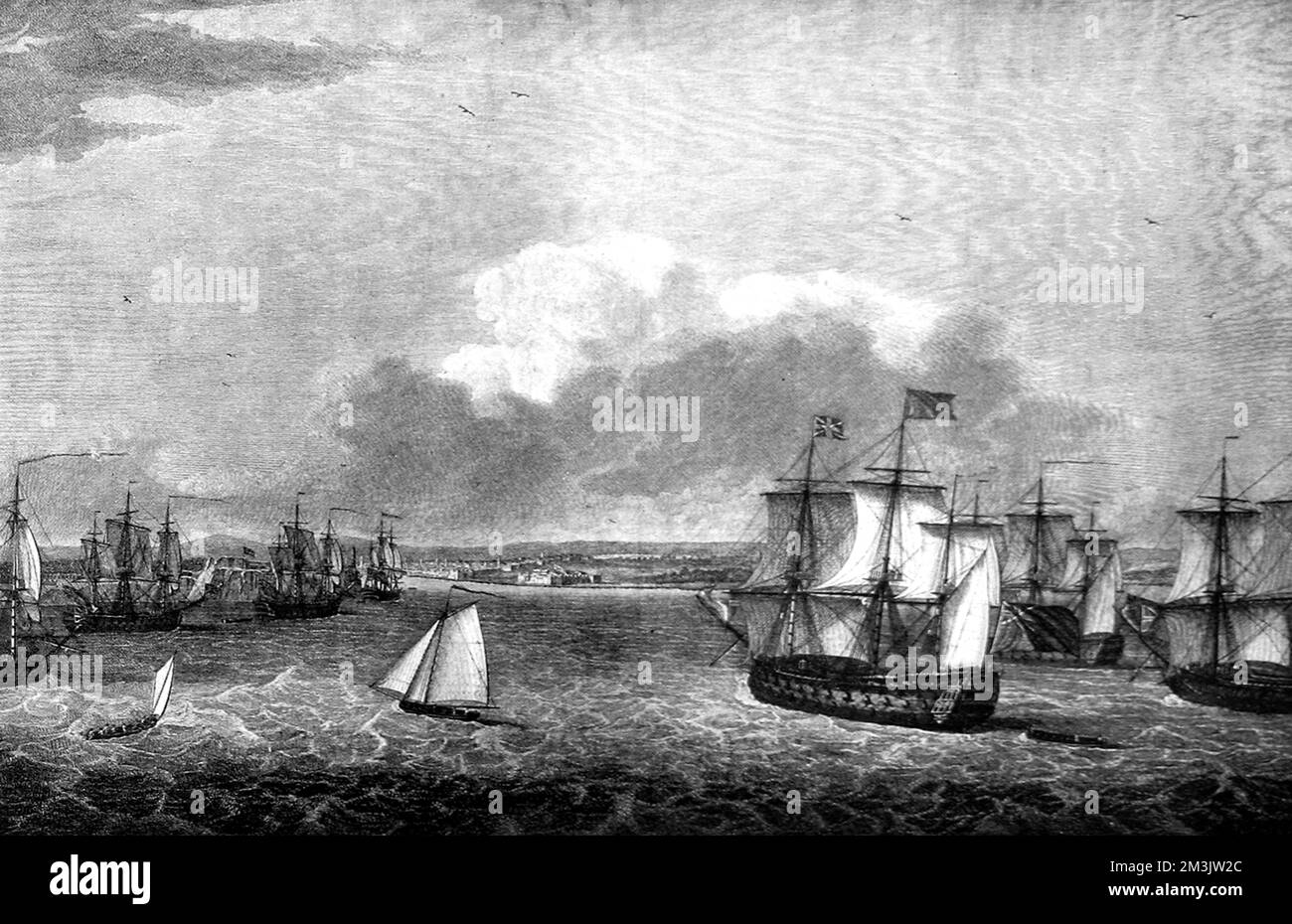 La spedizione britannica contro l'Avana, 1762. Foto Stock