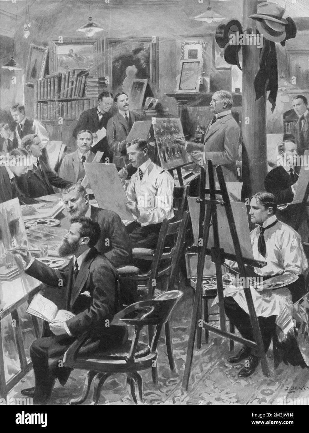 The Making of the Illustrated London News 1911 Foto Stock