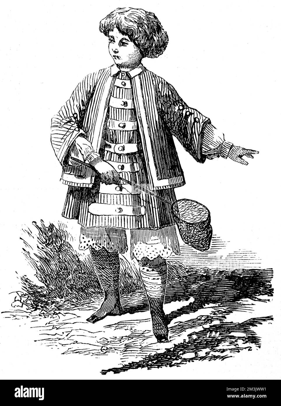 Abiti parigini per settembre 1851 Foto Stock