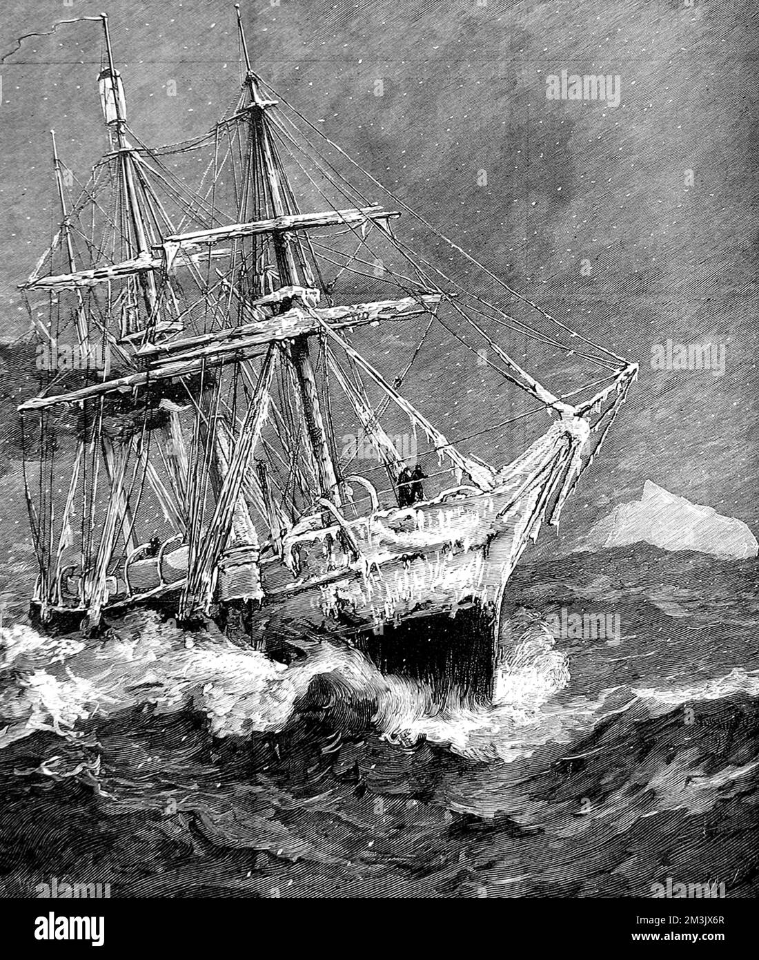 HMS "Alert" nel Nord Atlantico, 1876 Foto Stock
