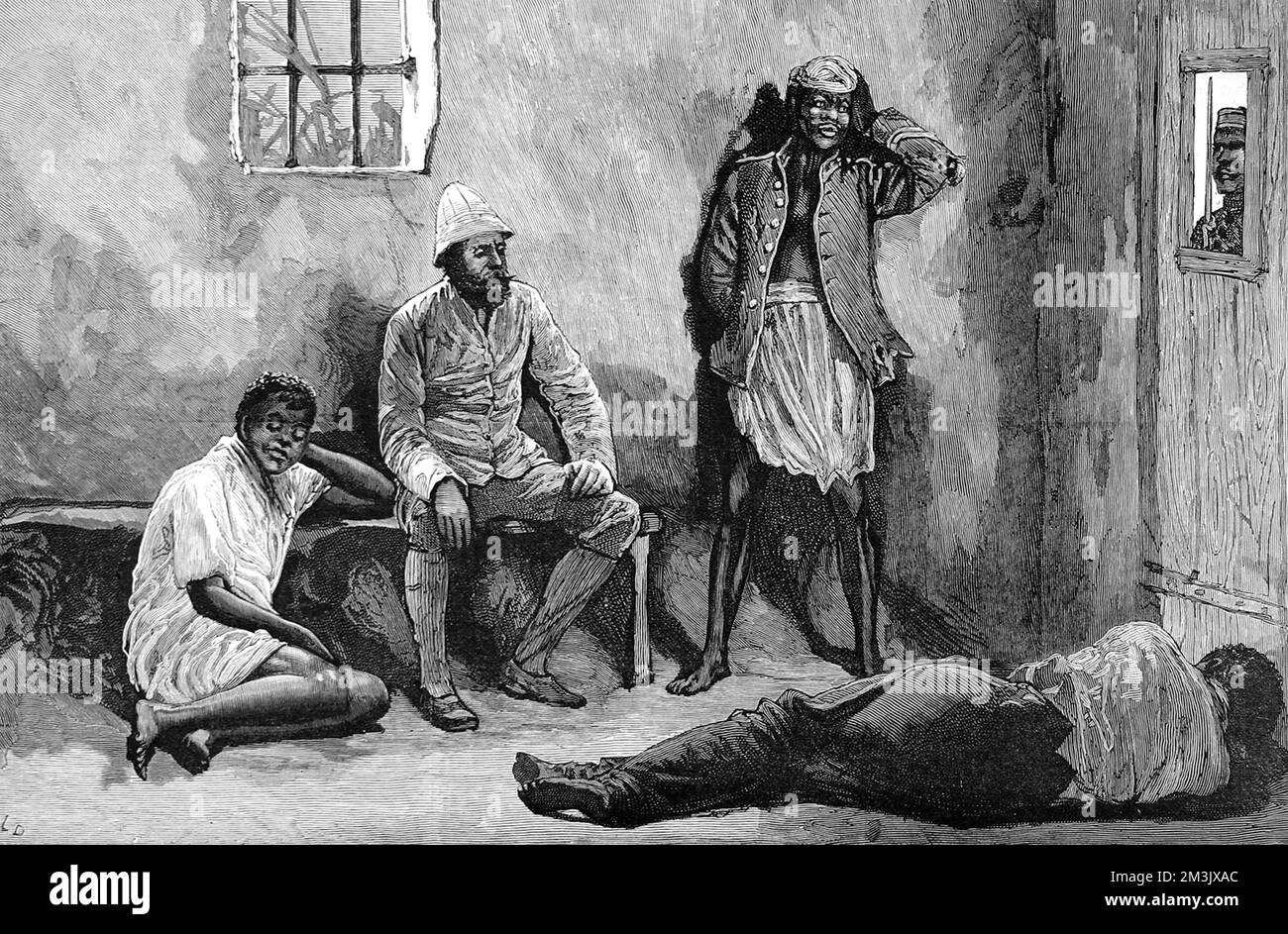 La prigione di Delagoa Bay, Sudafrica, 1889. Foto Stock