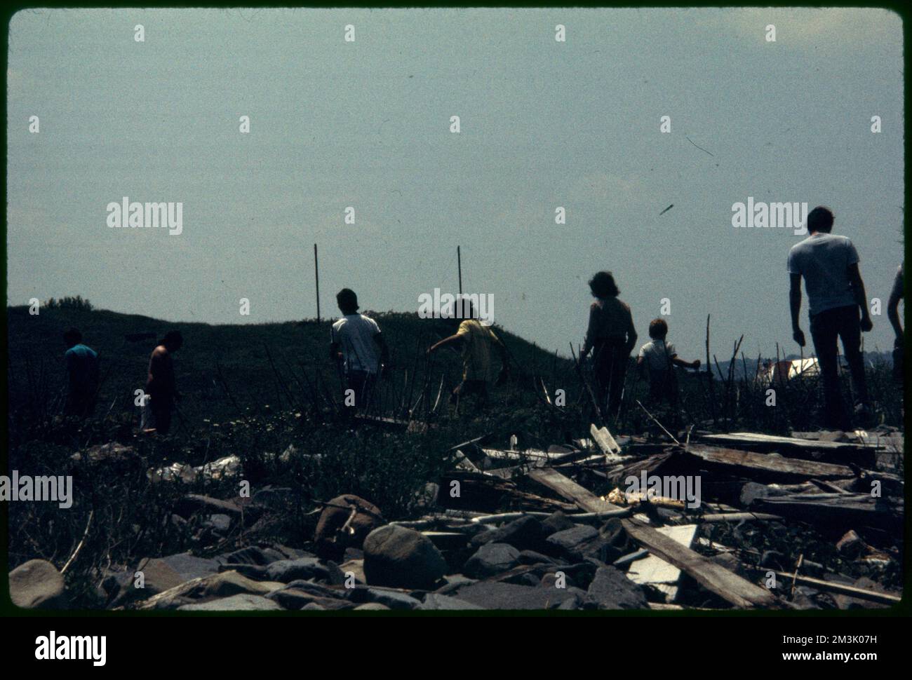 Sulla Great Brewster Island , studenti, isole, detriti. Fotografie di Ernst Halberstadt Foto Stock