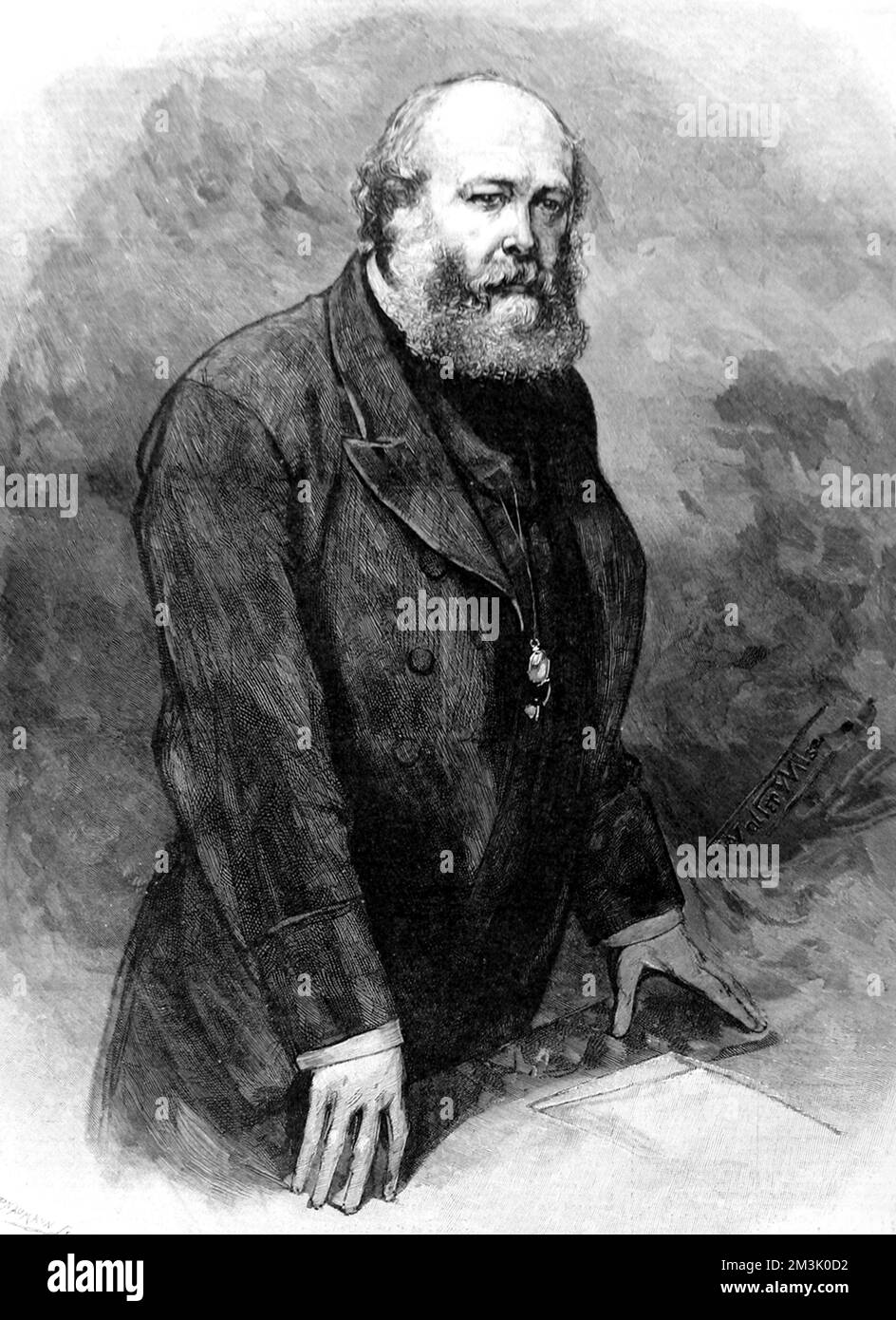 Il marchese di Salisbury si rivolge alla camera dei lord 1889 Foto Stock