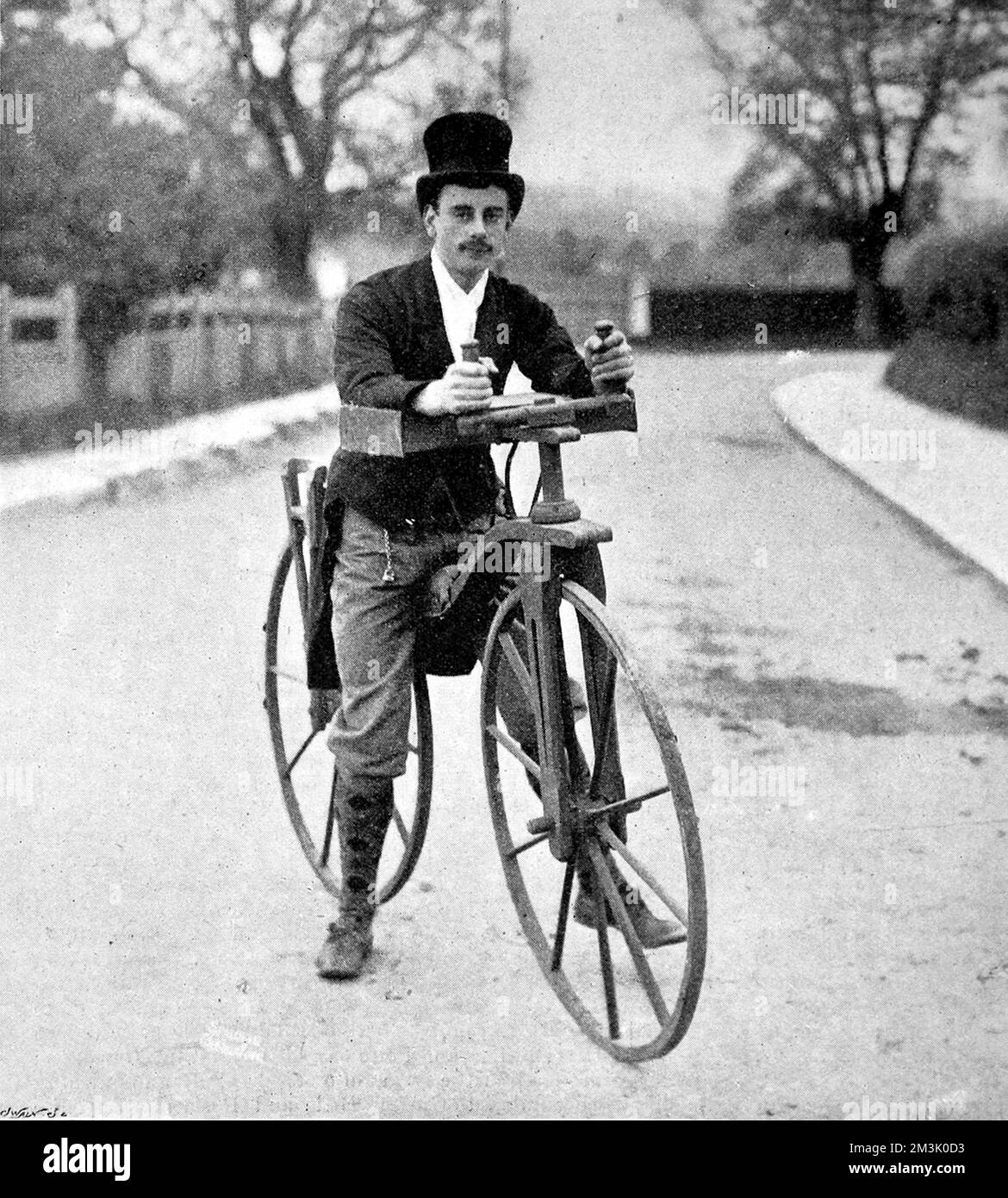 La bicicletta "Dandy-Horse" degli anni '1820 Foto Stock