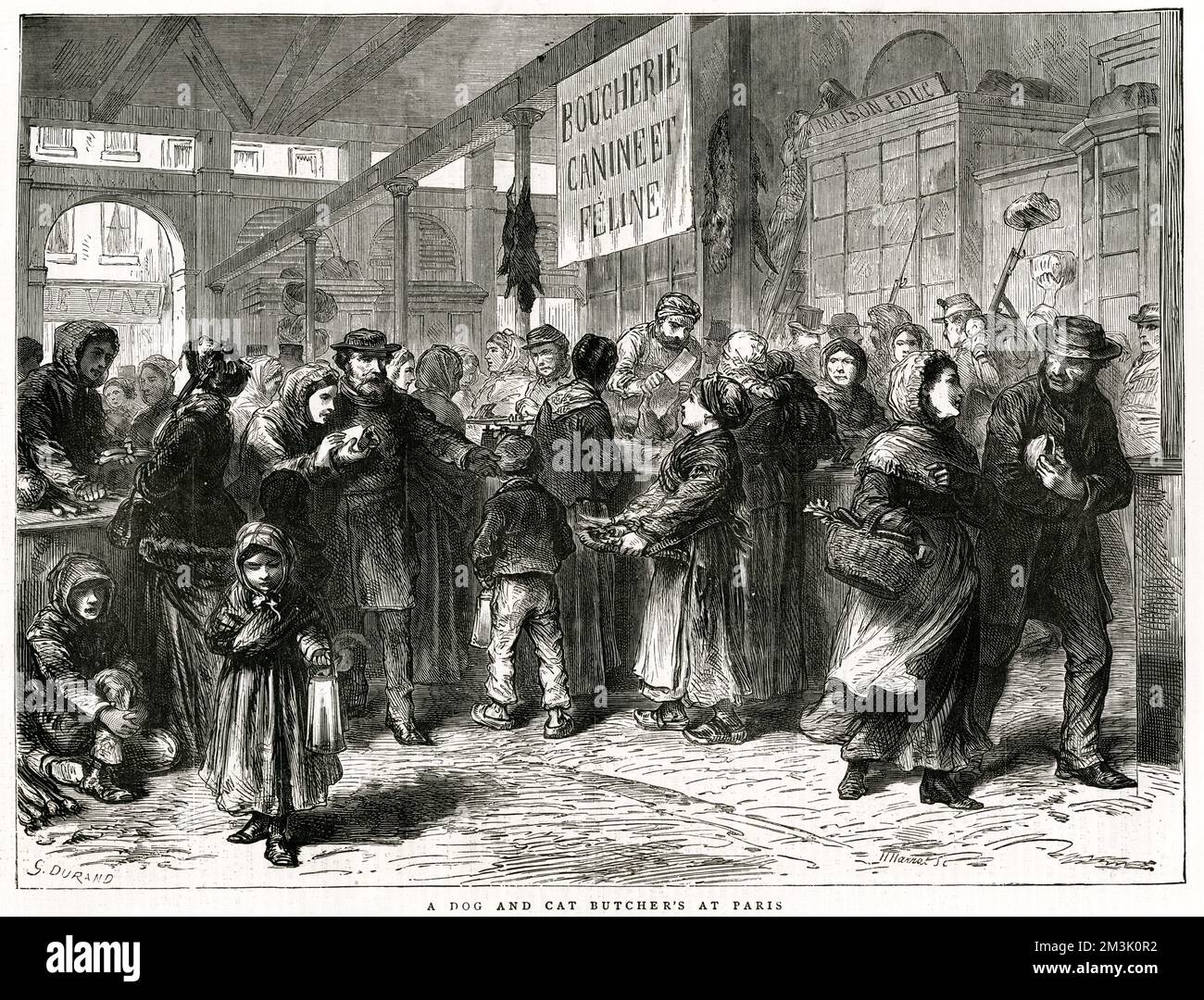 Macelleria durante l'assedio di Parigi del 1871 Foto Stock