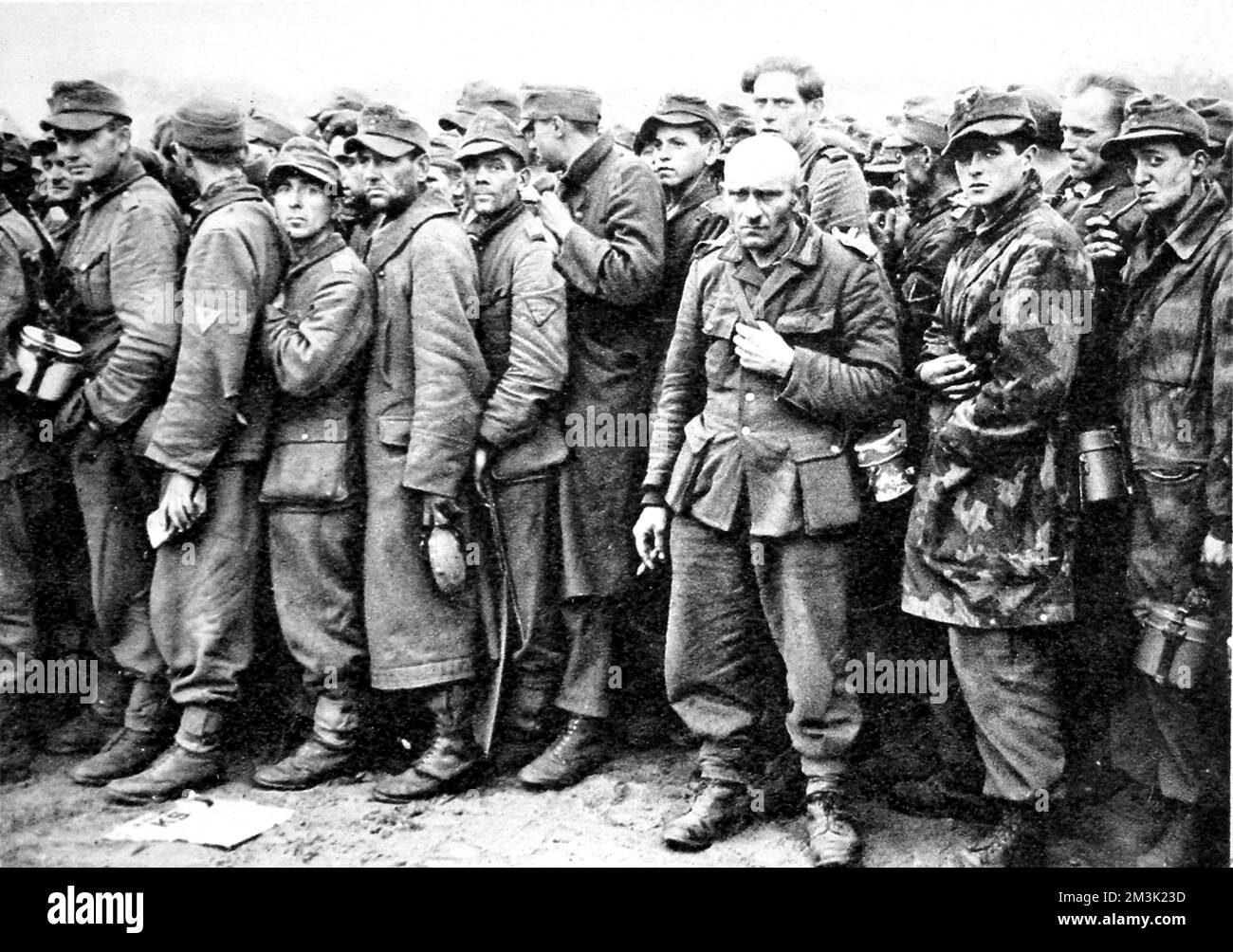 Soldati tedeschi catturati, Olanda; seconda guerra mondiale, 1944 Foto Stock