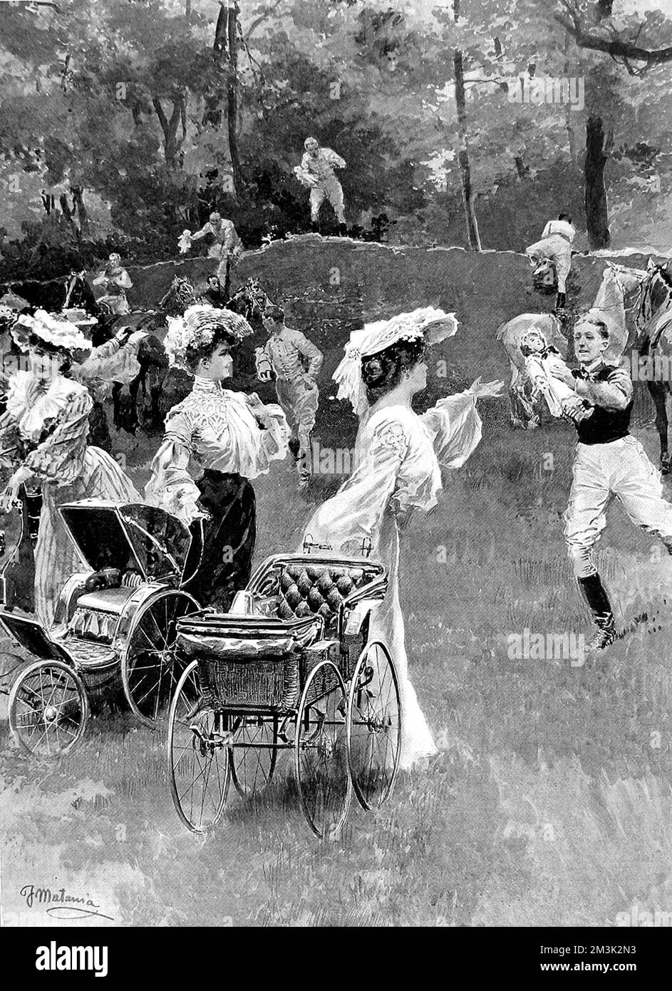 "Babes in the Wood" Race, Bermuda 1904 Foto Stock