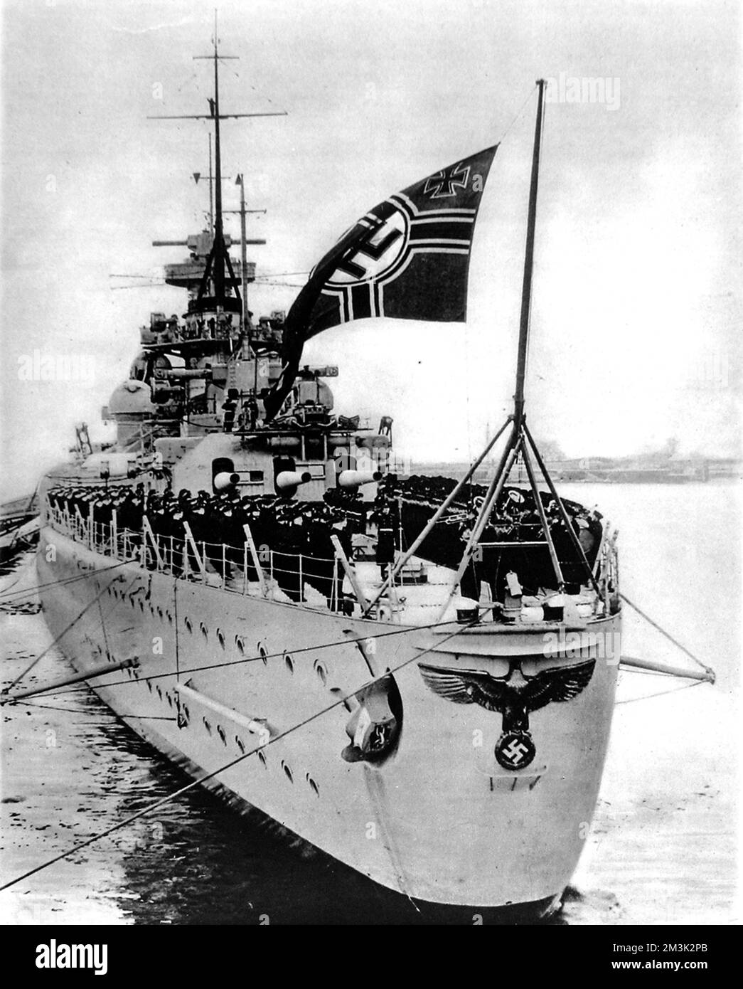 La Stern dello "Scharnhorst" 1943 Foto Stock