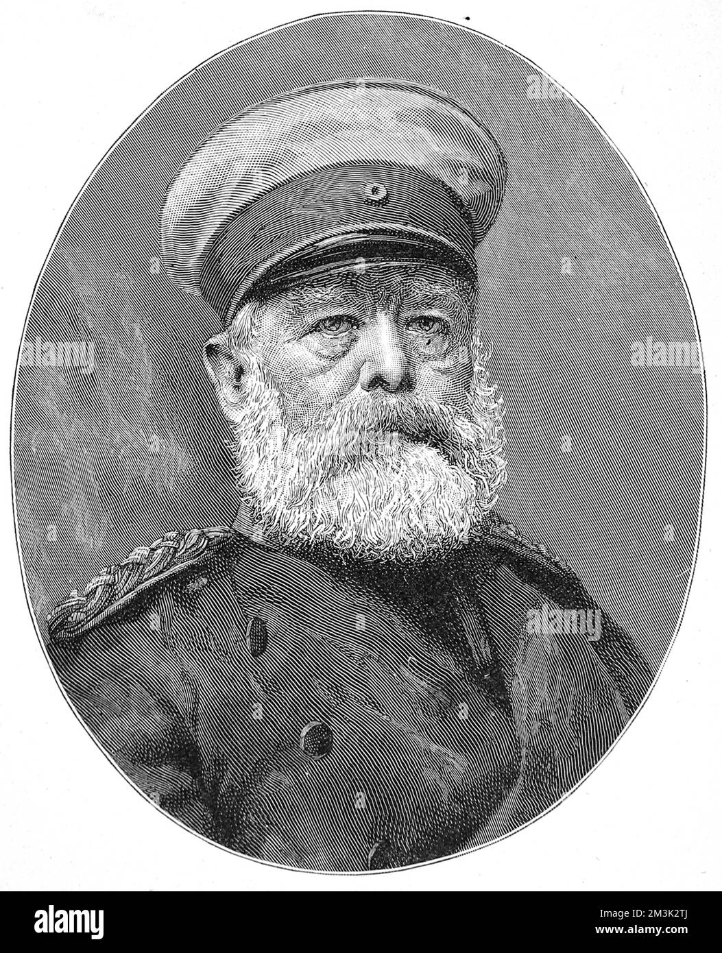 Il principe otto Edward Leopold von Bismarck, duca di Lauenburg (1815 - 1898), statista prusso-tedesca e primo cancelliere dell'Impero tedesco. Foto Stock
