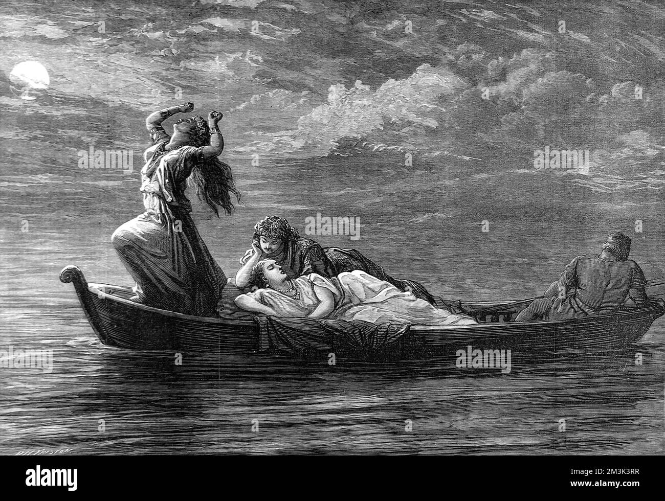 Scena da "gli ultimi giorni di Pompei", 1872 Foto Stock