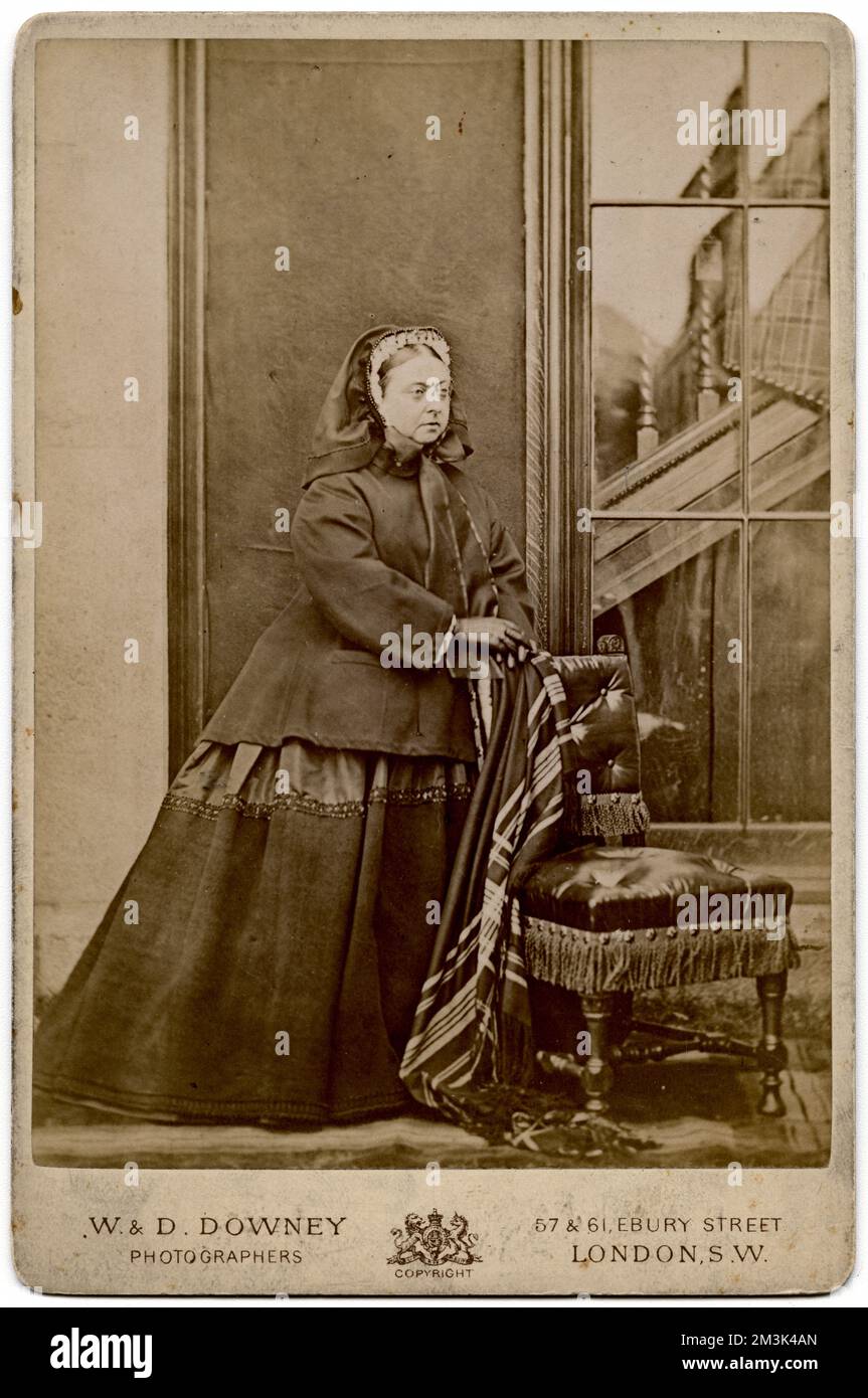Fotografia della Regina Vittoria Data: Circa 1860 Foto Stock