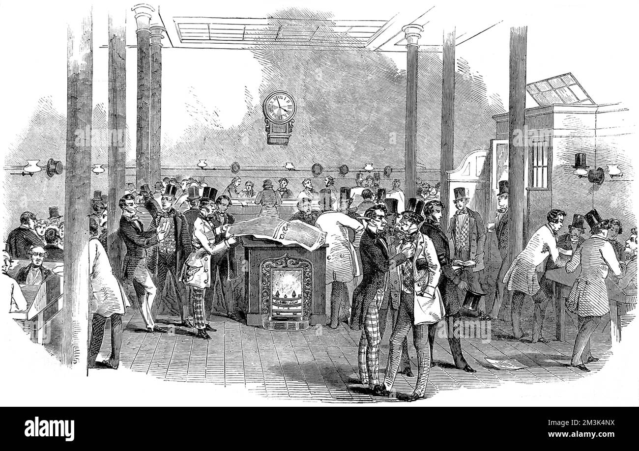 La Clearing House, Lombard Street, Londra 1847 Foto Stock