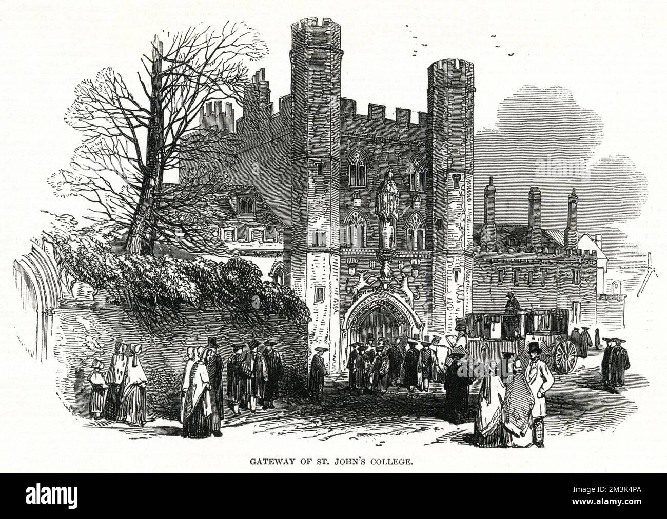 St John's College Gateway 1847 Foto Stock