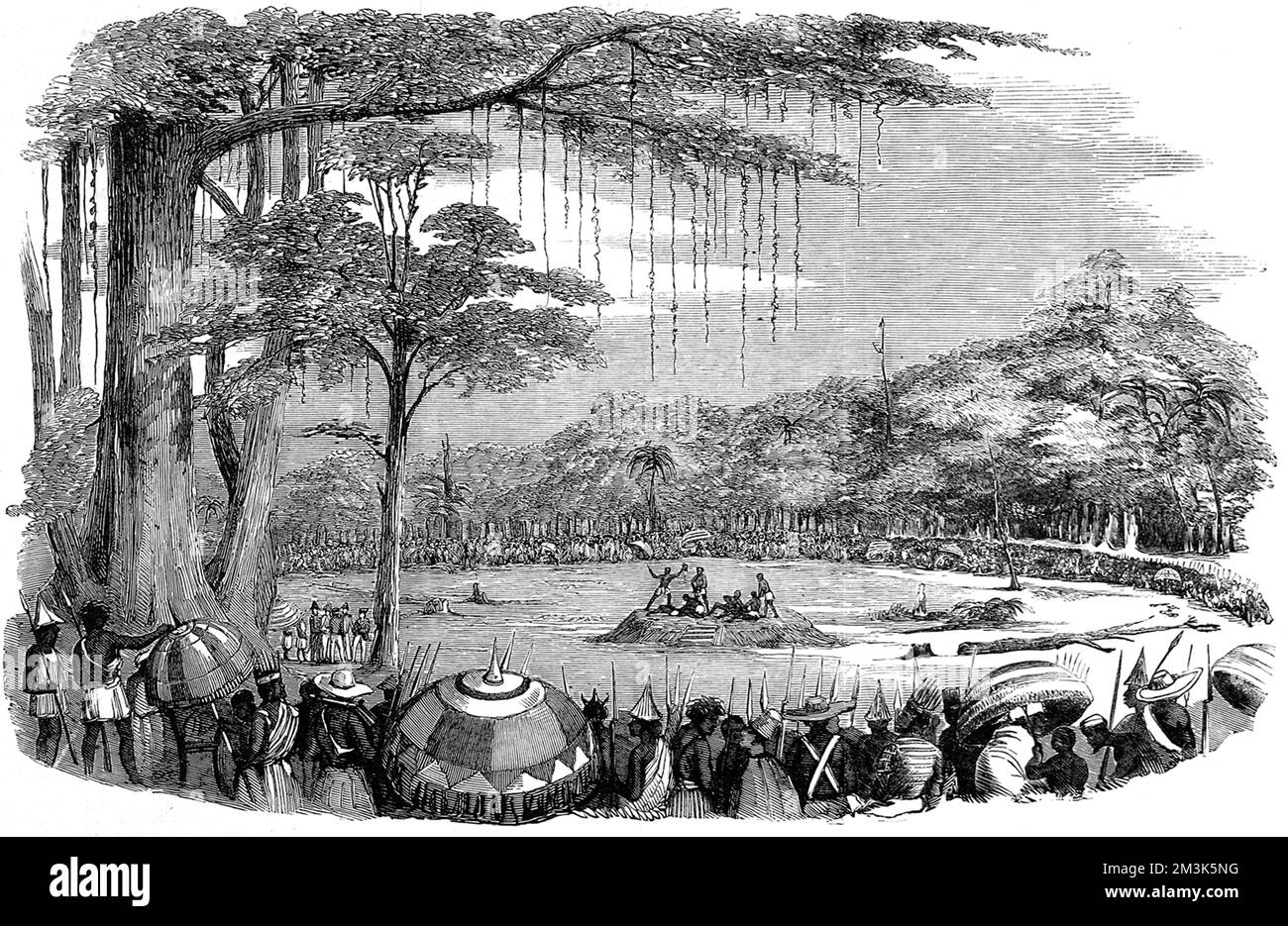 Esecuzione dei capi Assin, 1853. Foto Stock