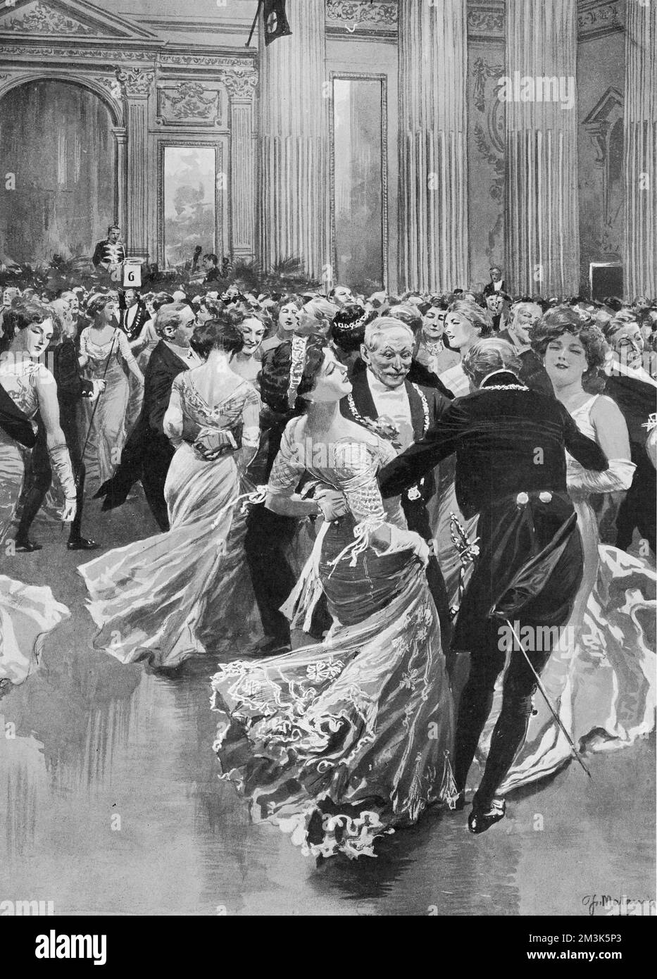 Lord Mayor's Ball, Mansion House, 1909. Foto Stock