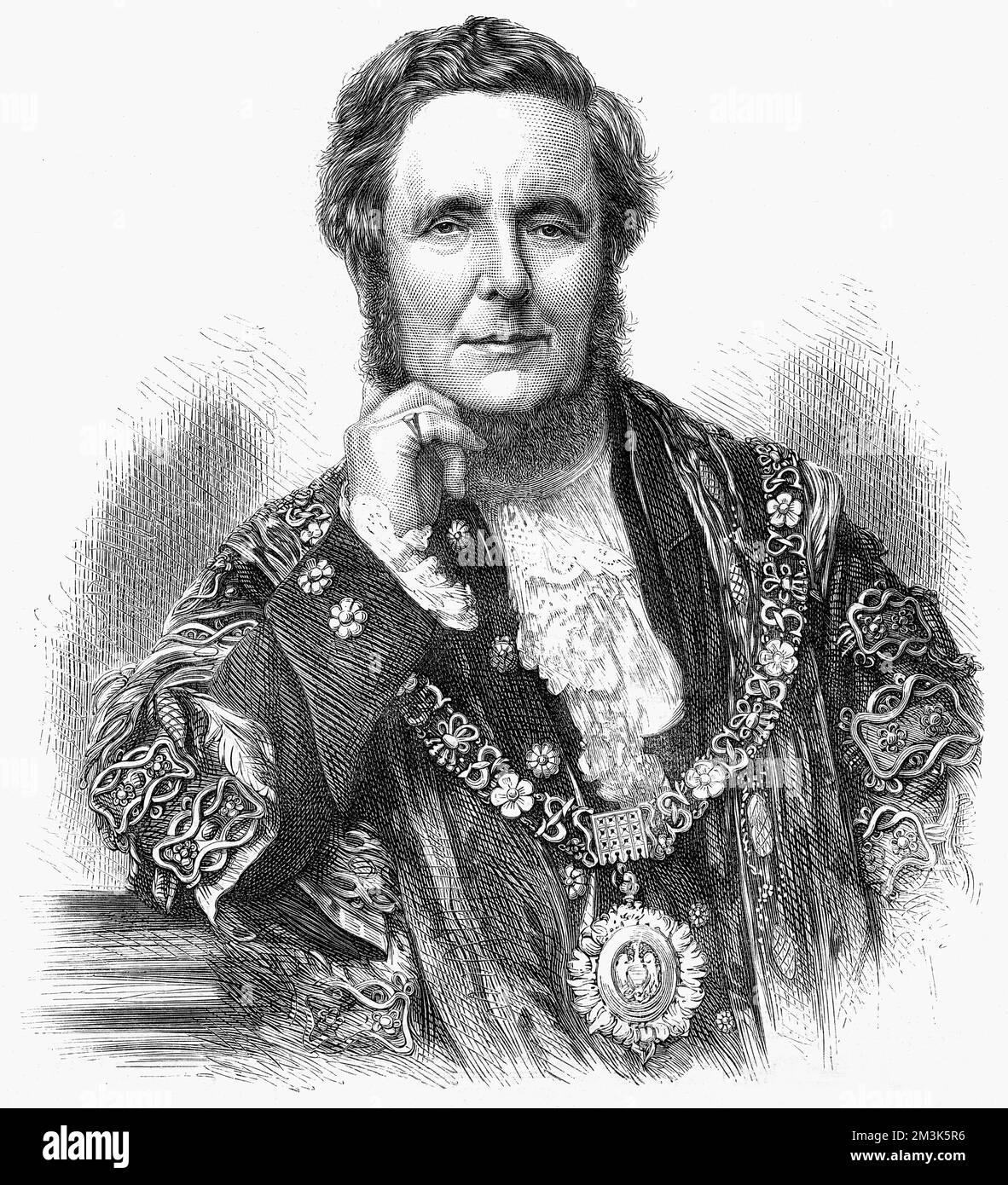 Sir Sydney Waterlow, il sindaco di Londra. 1872 Foto Stock