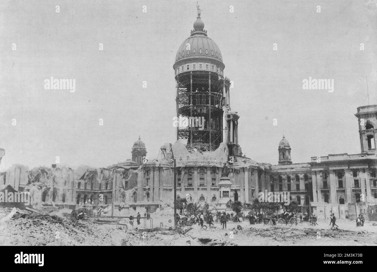 Il terremoto di San Francisco del 18 aprile 1906 Foto Stock