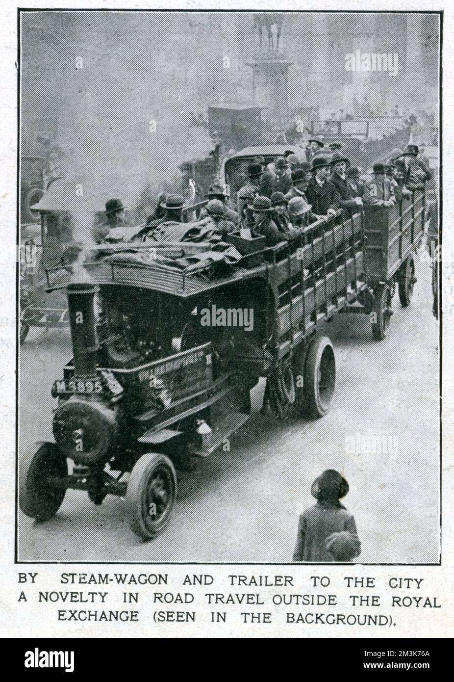 Lo sciopero generale - viaggiare in rimorchio 1926 Foto Stock