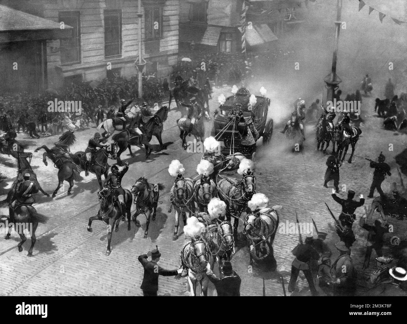 Il matrimonio di re Alfonso XIII di Spagna e della principessa Ena Foto Stock