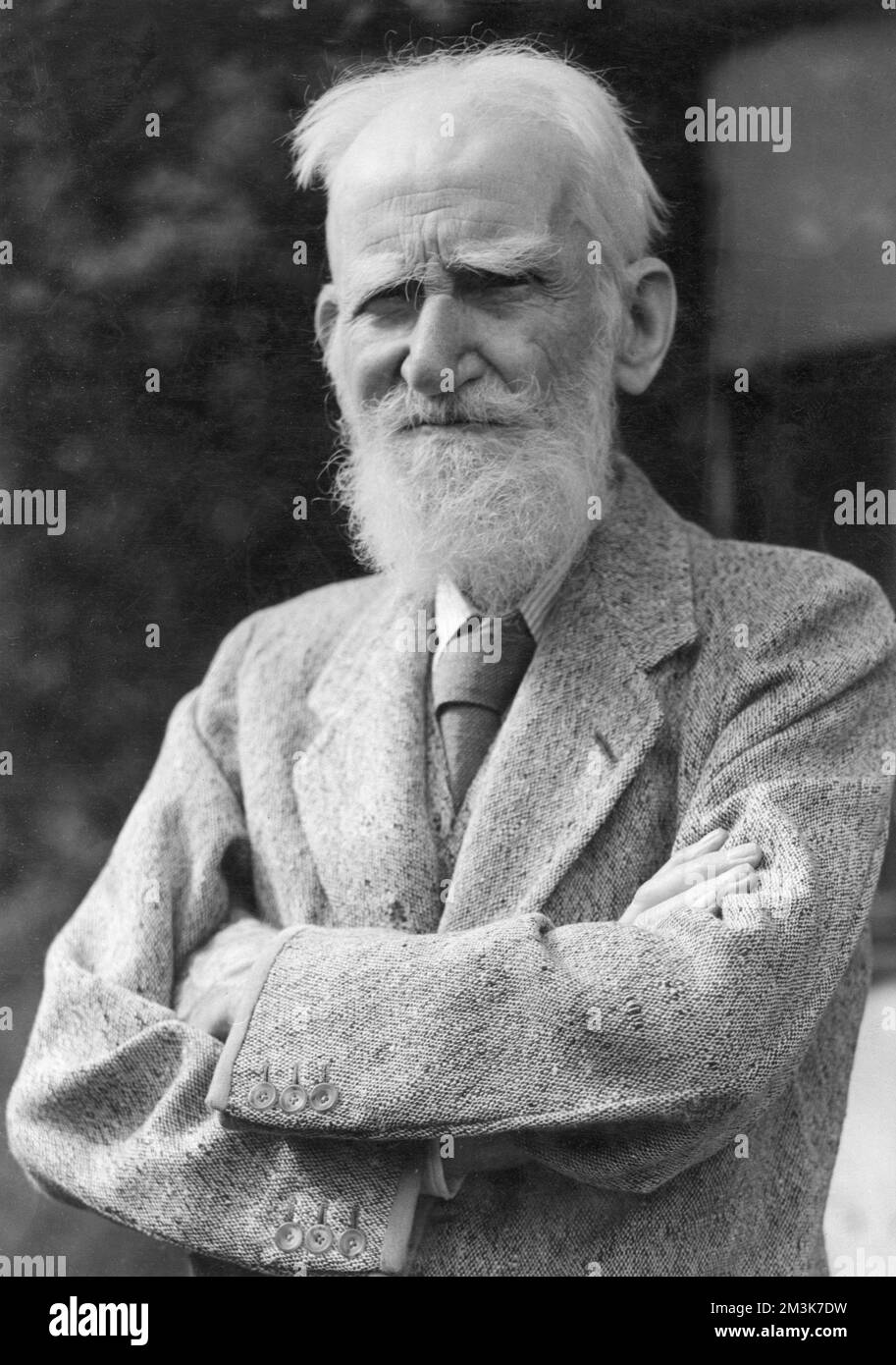 George Bernard Shaw (1856-1950), drammaturgo irlandese, critico e premio Nobel. Data: 1946 Foto Stock