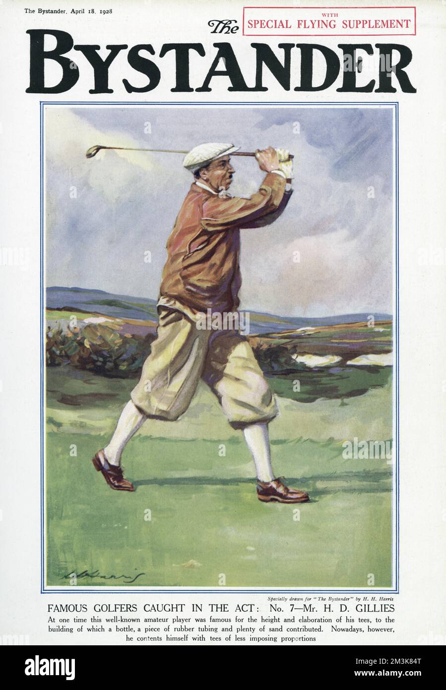 Famosi golfisti catturati nel The Act. N. 7. Il signor H. D. Gillies Foto Stock