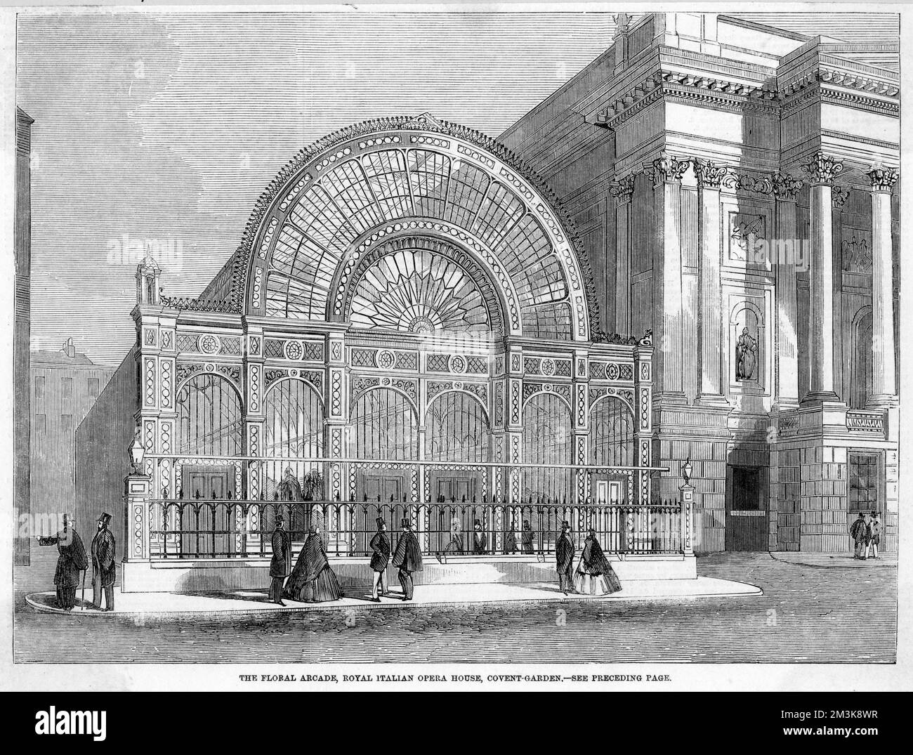 Sala giochi floreale, Royal Italian Opera House Foto Stock