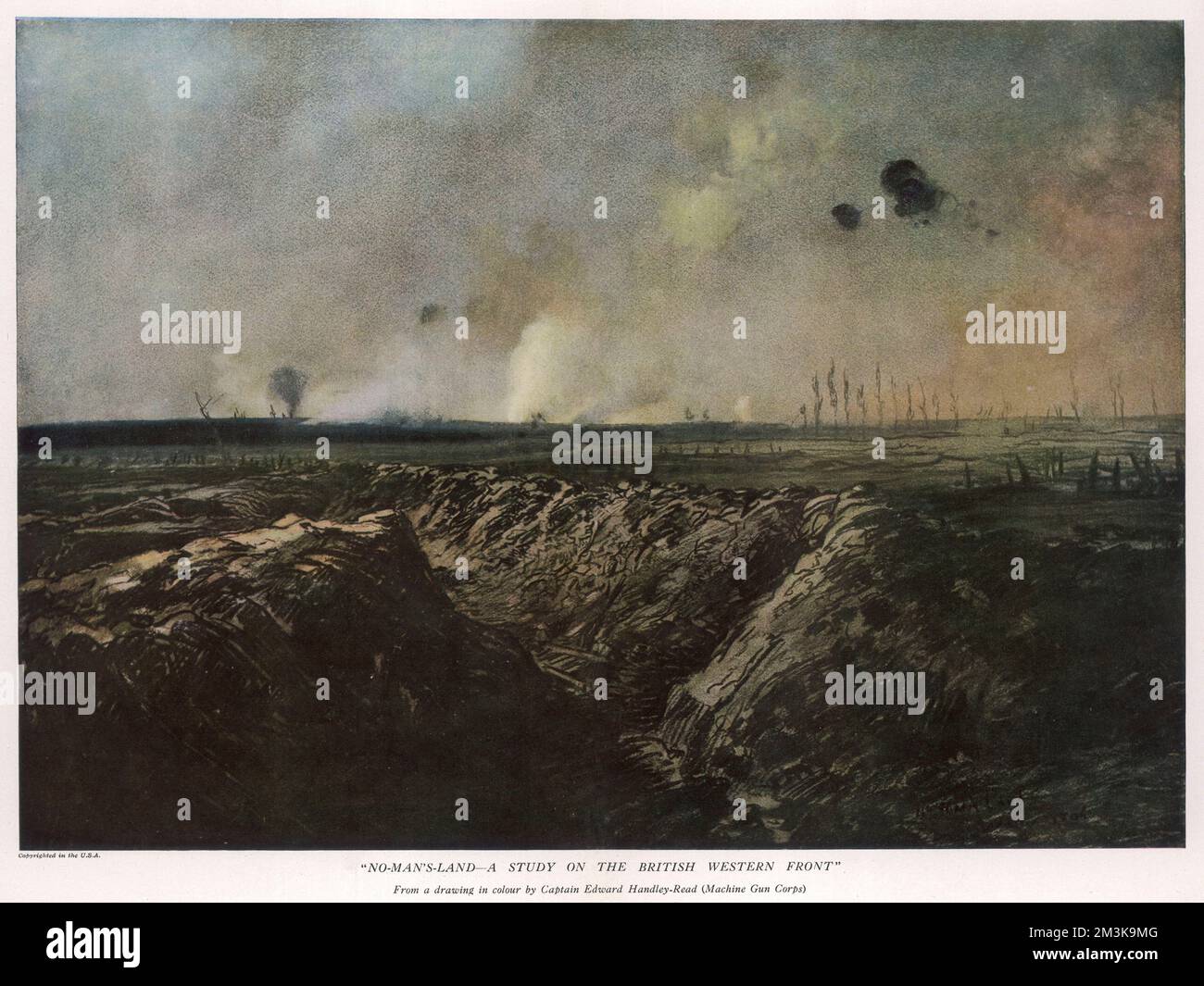 No Man's Land - Uno studio sul fronte occidentale britannico Foto Stock