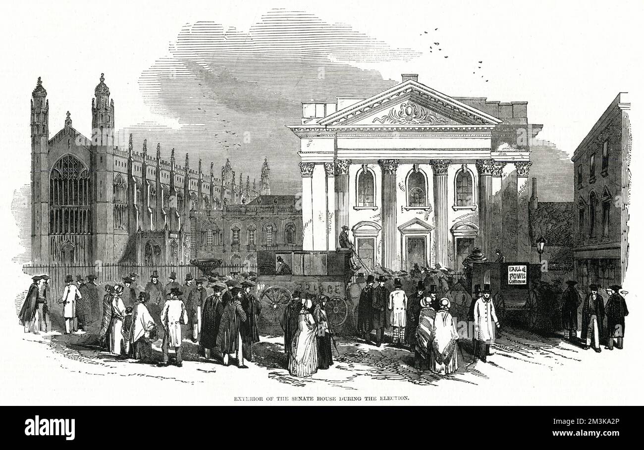 ELEZIONI ALLA CAMERA DEL SENATO DEL 1847 Foto Stock
