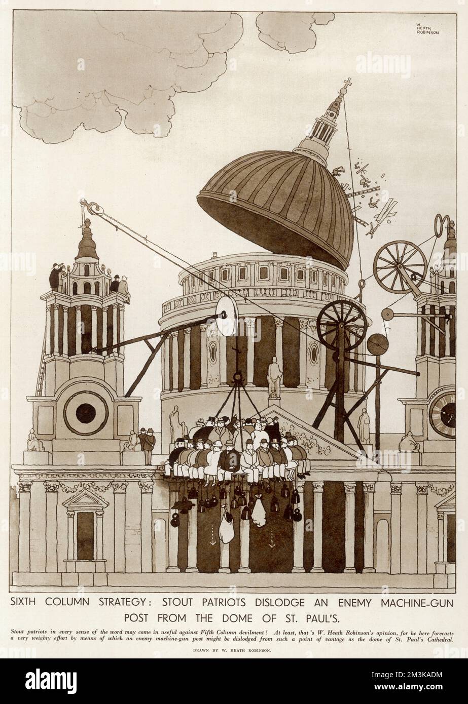 Strategia della sesta colonna di William Heath Robinson 1940 Foto Stock