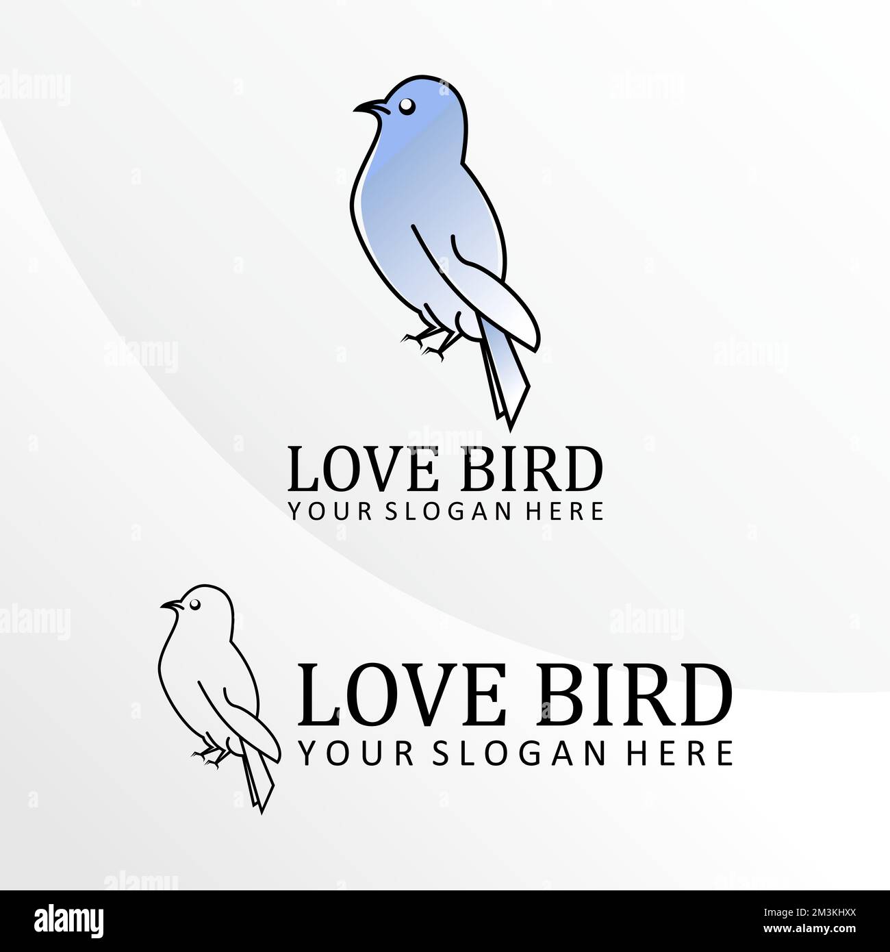 Semplice e unico uccello in linea arte immagine grafica icona logo design astratto concetto stock vettoriale. Può essere utilizzato come simbolo relativo all'animale. Illustrazione Vettoriale