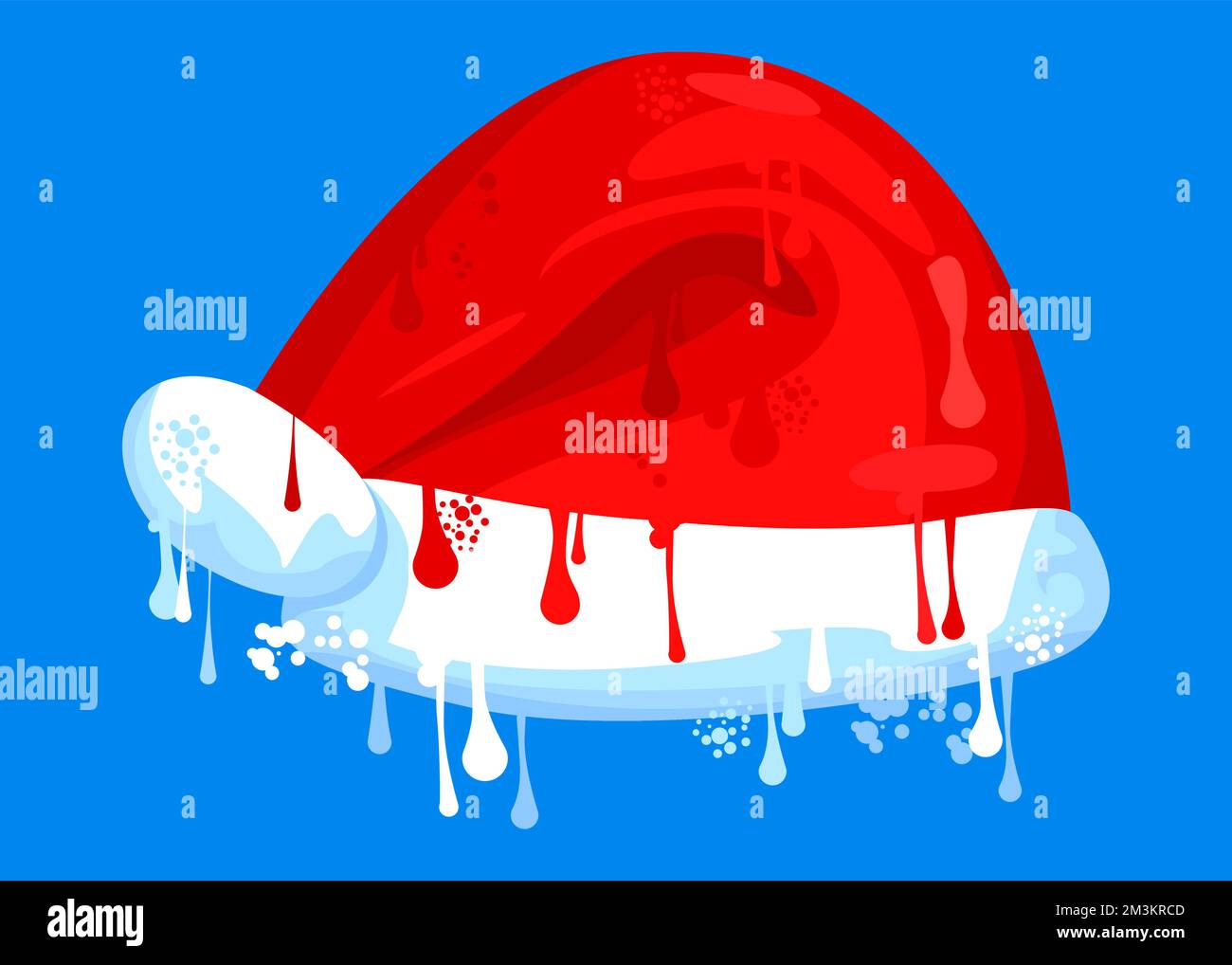 Babbo Natale Hat Graffiti tag. Astratto moderno vacanza Street art decorazione, simbolo di festa di Natale eseguito in stile pittura urbana. Illustrazione Vettoriale