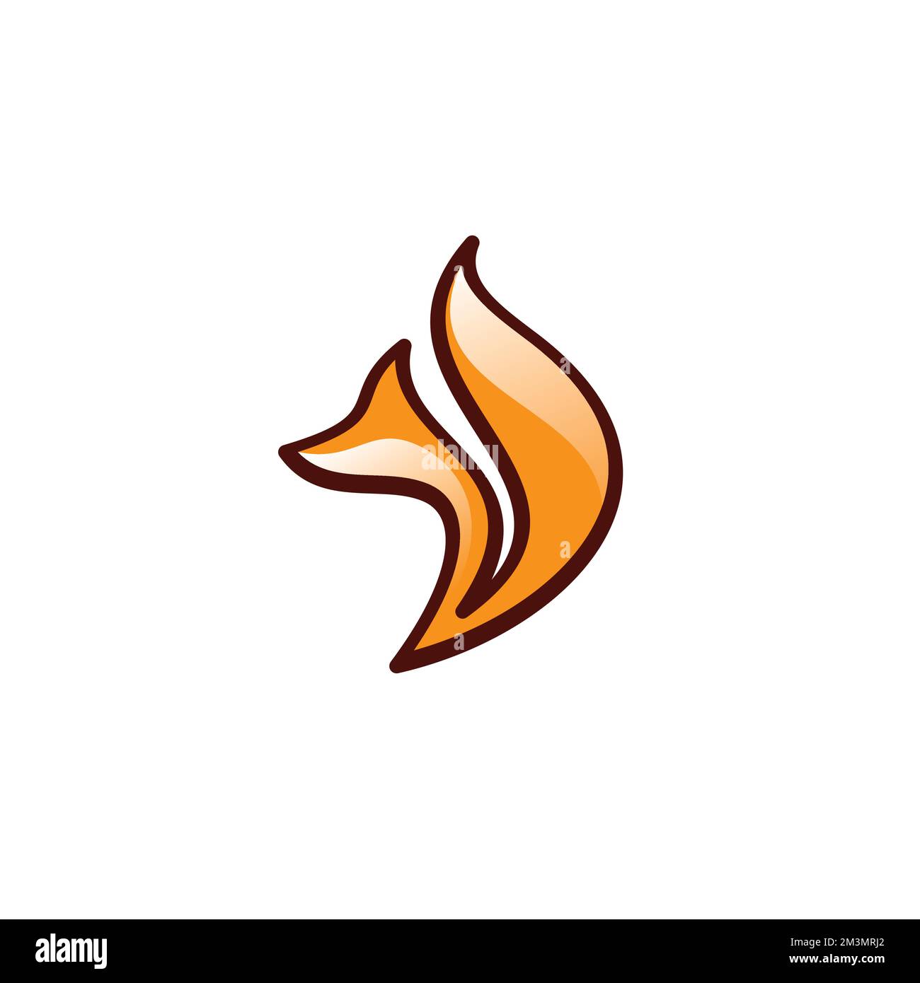 Logo Fox Abstract. Design vettoriale creativo Fox Illustrazione Vettoriale