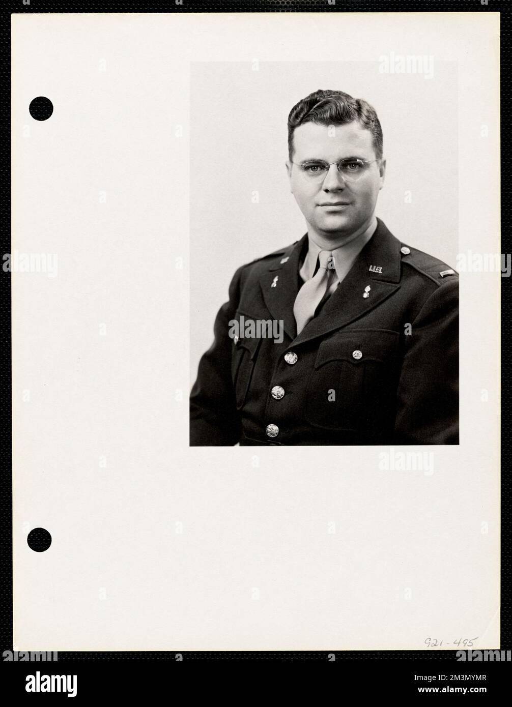 Portait di ufficiale , ufficiali militari. Record degli Stati Uniti Esercito operativo Foto Stock