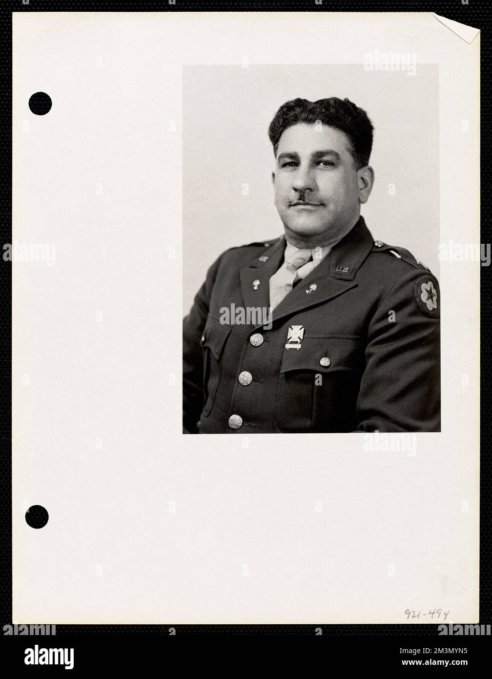 Portait di ufficiale , ufficiali militari. Record degli Stati Uniti Esercito operativo Foto Stock