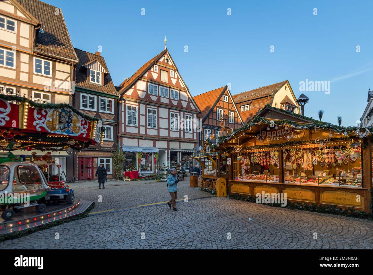 Tradizionale mercatino di Natale a celle Foto Stock