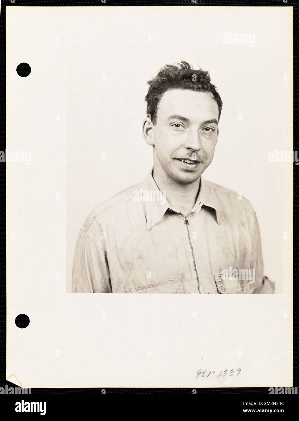 Ritratto dell'uomo ,. Record degli Stati Uniti Esercito operativo Foto Stock