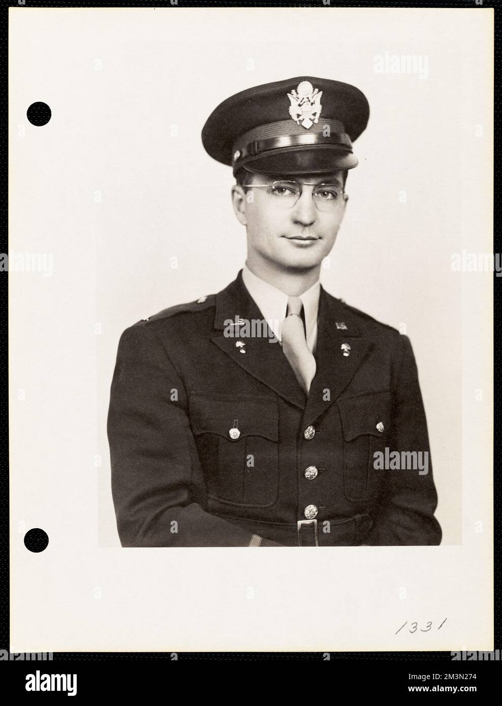 Ritratto di ufficiale militare , ufficiali militari. Record degli Stati Uniti Esercito operativo Foto Stock