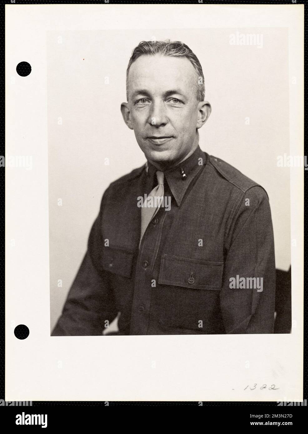 Ritratto di ufficiale militare , ufficiali militari. Record degli Stati Uniti Esercito operativo Foto Stock