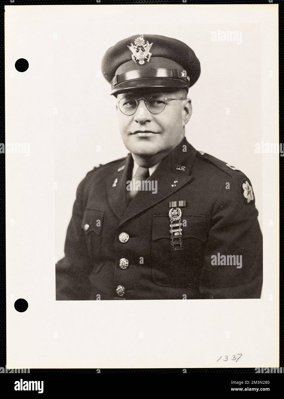 Ritratto di ufficiale militare , ufficiali militari. Record degli Stati Uniti Esercito operativo Foto Stock