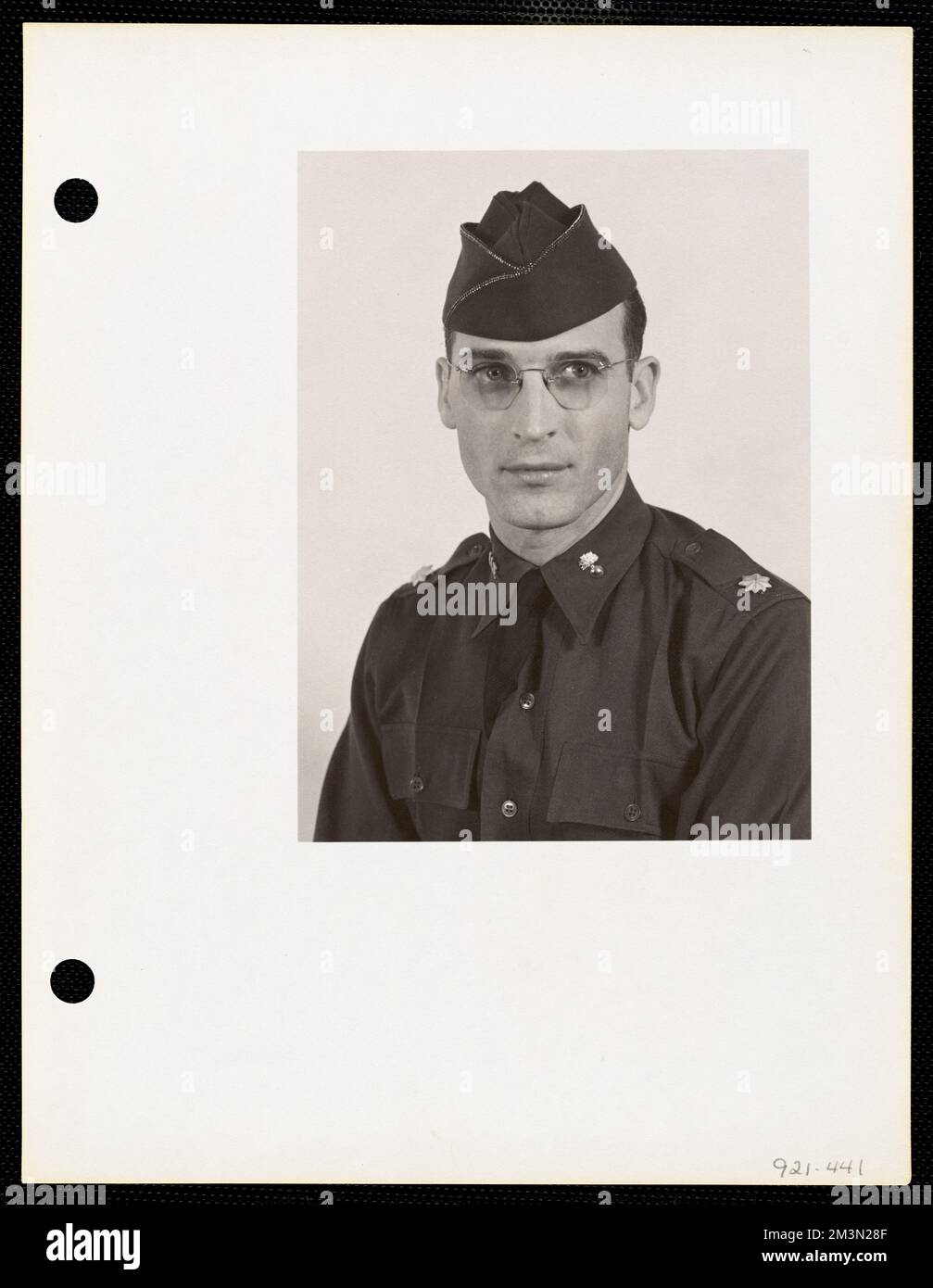 Ritratto di ufficiale , ufficiali militari. Record degli Stati Uniti Esercito operativo Foto Stock