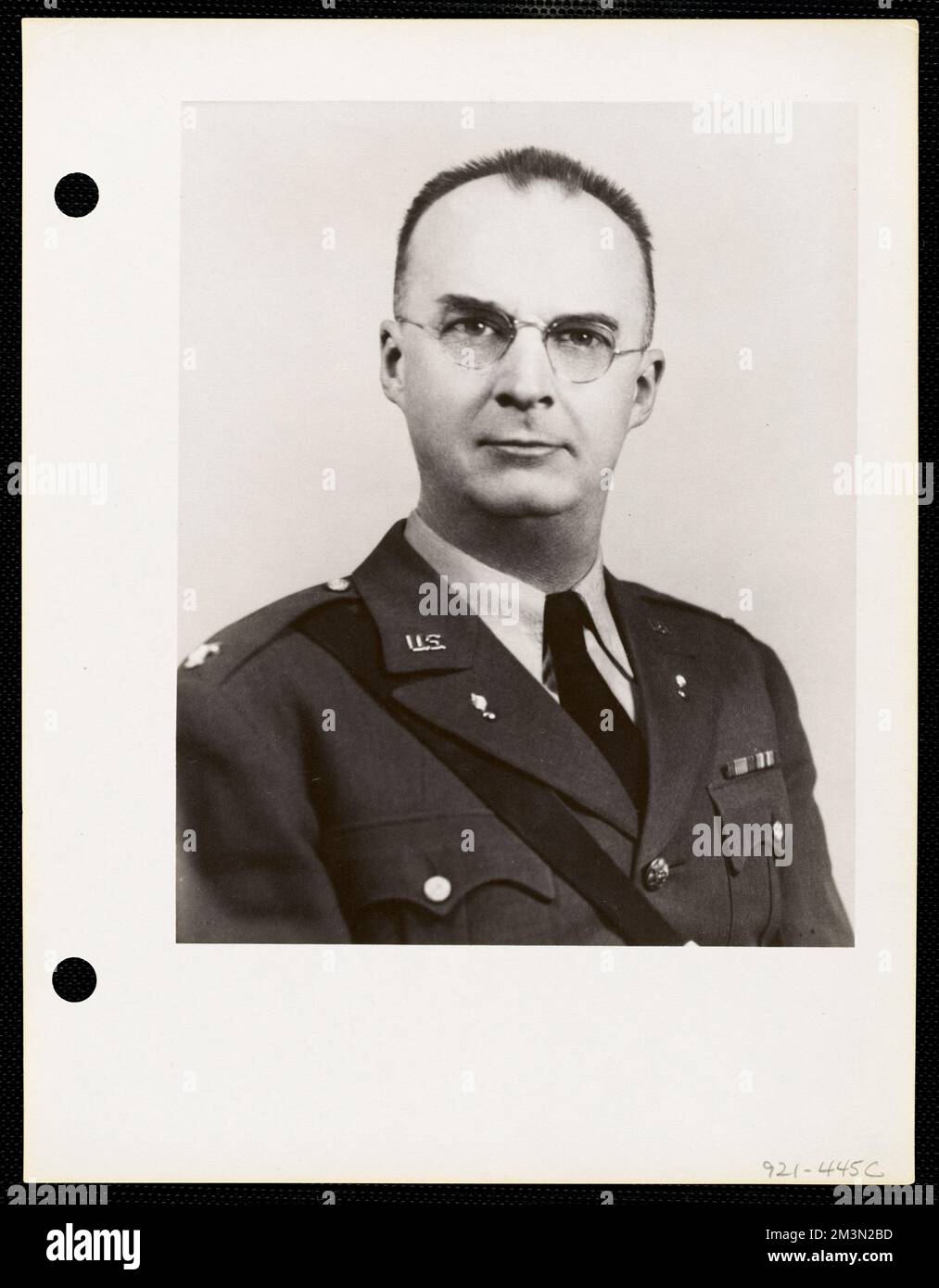 Ritratto di ufficiale , ufficiali militari. Record degli Stati Uniti Esercito operativo Foto Stock