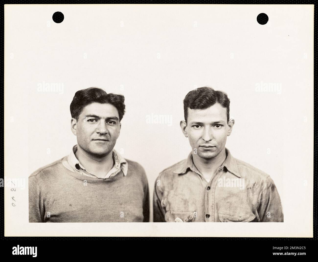 Ritratto di due uomini ,. Record degli Stati Uniti Esercito operativo Foto Stock