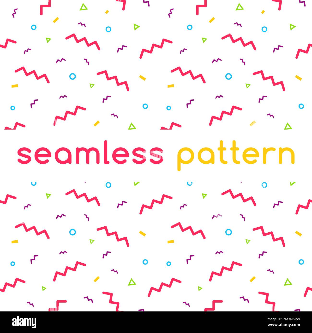 Pattern vettoriale di confetti. Sfondo vettoriale a linee geometriche. Ripetizione geometrica minima senza cuciture. Può essere utilizzato nella stampa, sfondo del sito Web Illustrazione Vettoriale