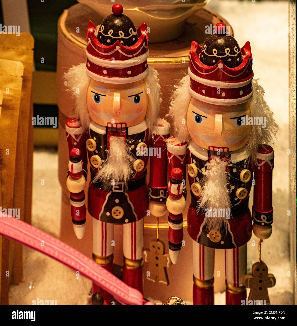 Le decorazioni di Natale a Londra Foto Stock
