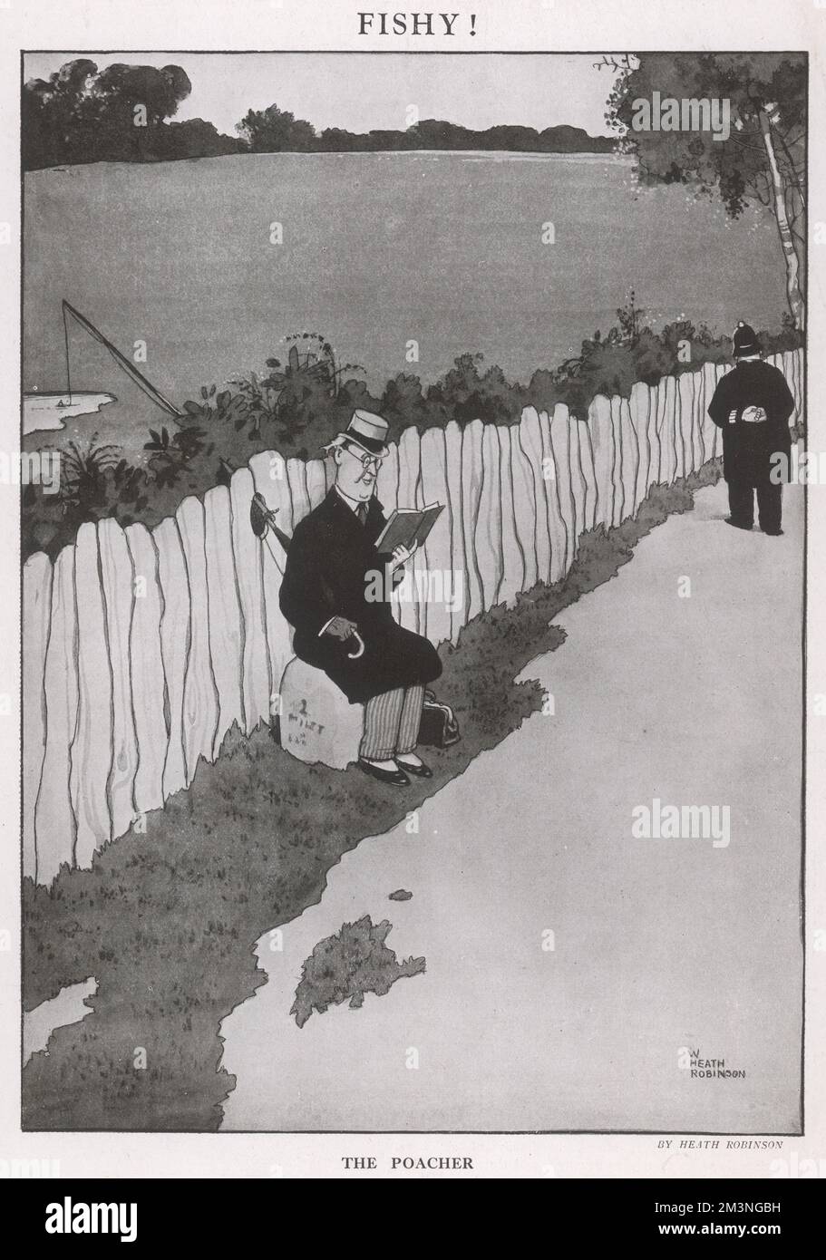 Pesce! Di William Heath Robinson Foto Stock