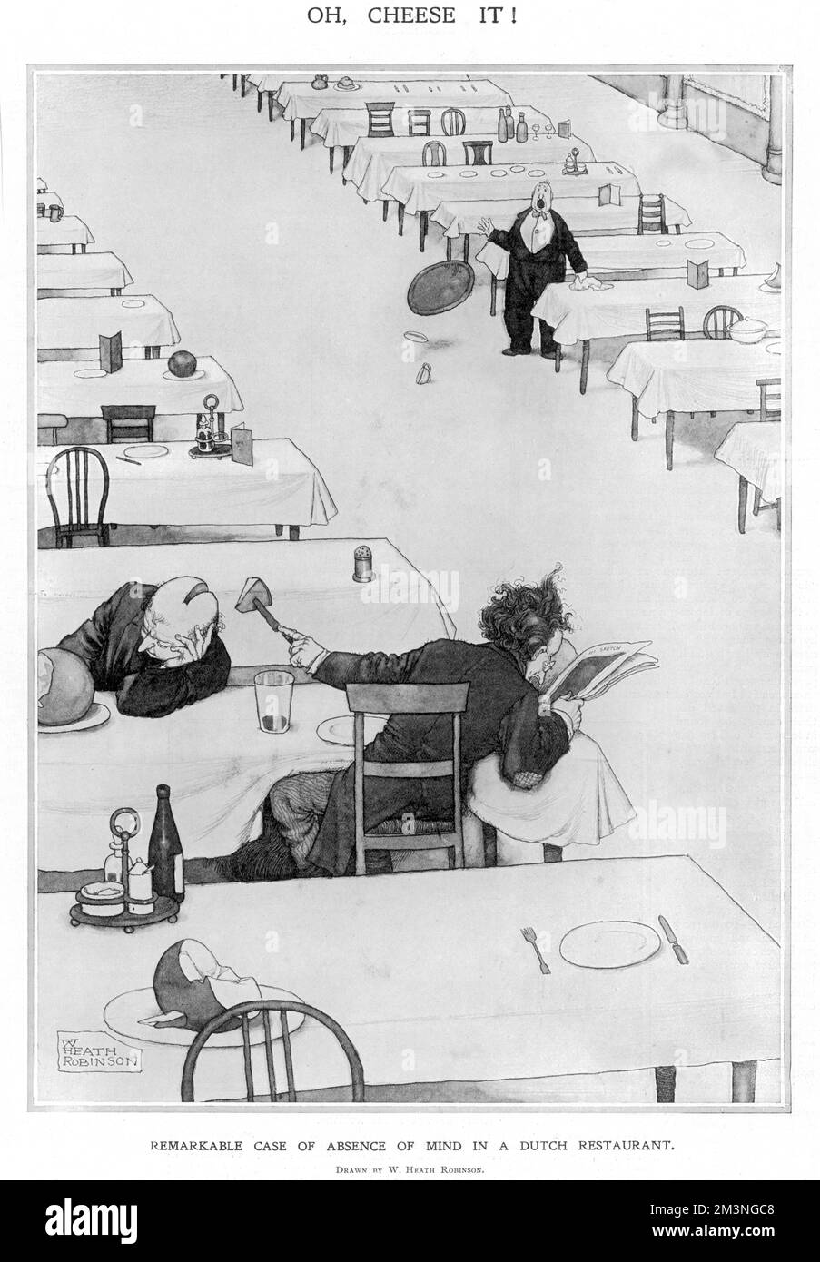 Oh, Cheese IT! Di William Heath Robinson Foto Stock